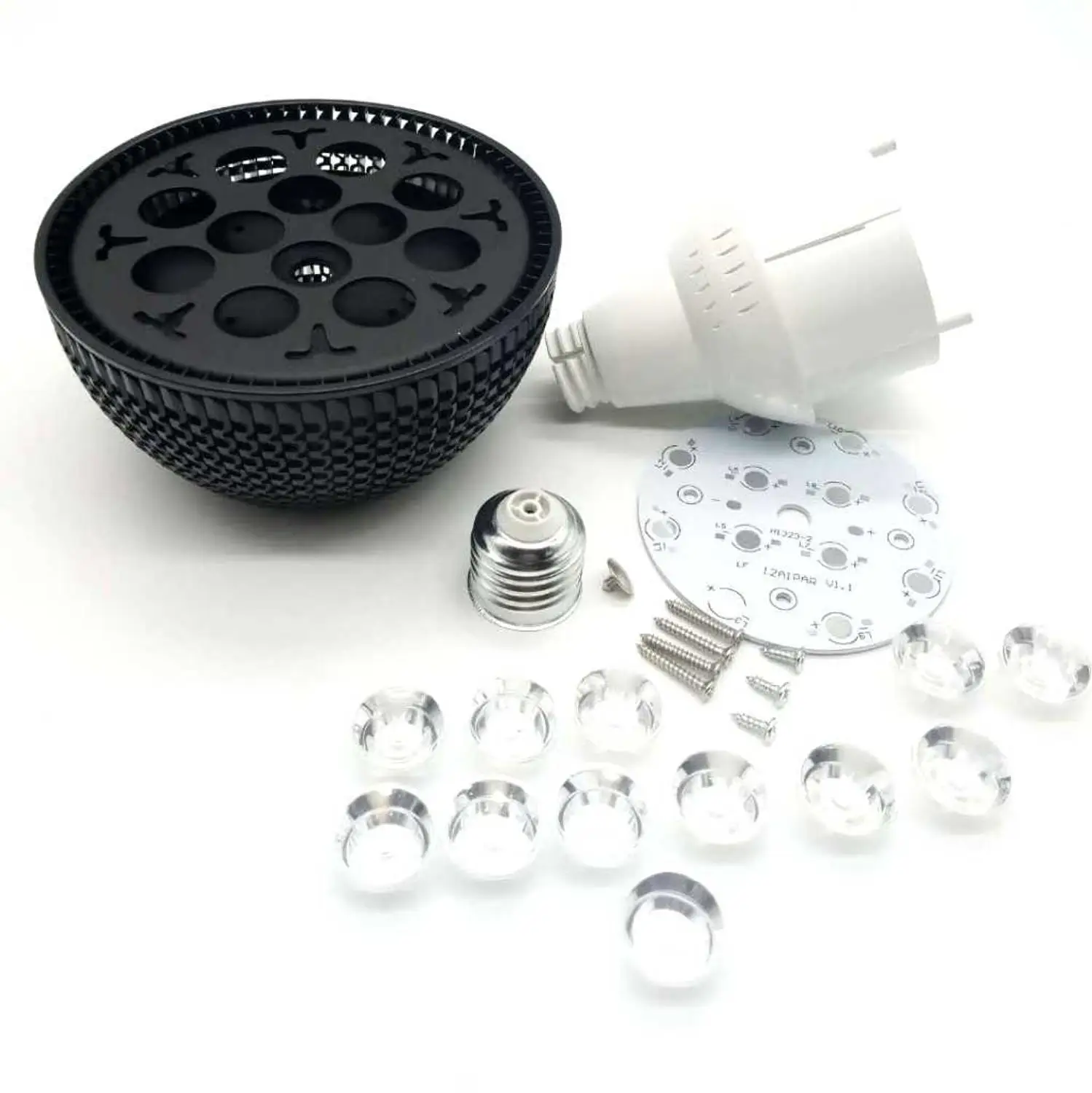 

1pcs DIY LED PAR38 lamp kitsl light bulb 12w 18w par light shell suite parts led accessories e27 lamp holder
