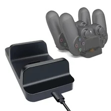 Dual USB контроллер Зарядное устройство для PS4 зарядная док-станция для Игровые приставки 4 для sony Игровые приставки 4 PS4 тонкий контроллер
