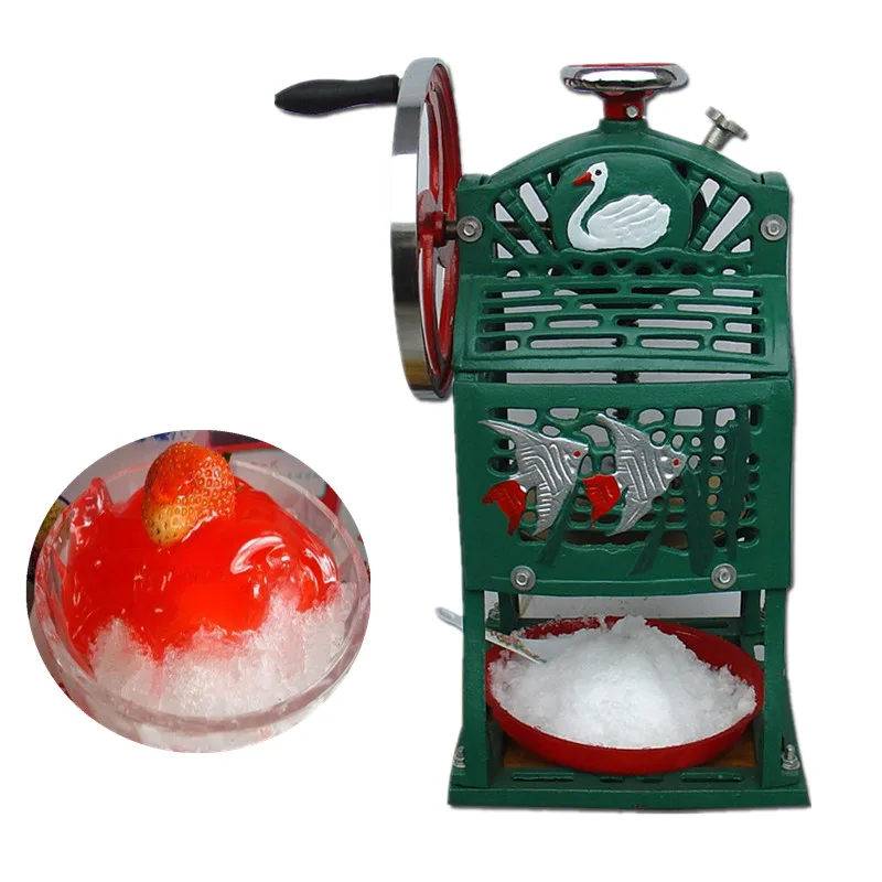 

2017 new manual snow ice crusher easy operate block shaving machine ZF