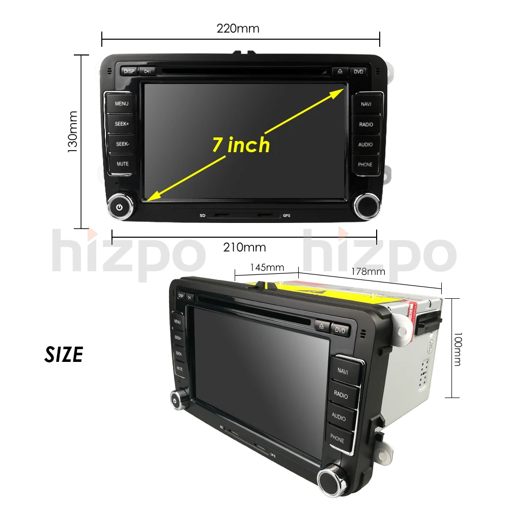 Clearance Autoradio 2Din Wince 6.0 Car DVD Player For VW Volkswagen POLO PASSAT B6 EOS Golf Bora CanBus CD GPS Radio RDS SWC MirrorLink BT 4