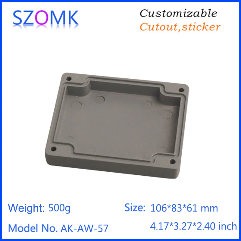 szomk IP66 die cast aluminum waterproof enclosure for electronics aluminum case waterproof equipment junction box  (7)