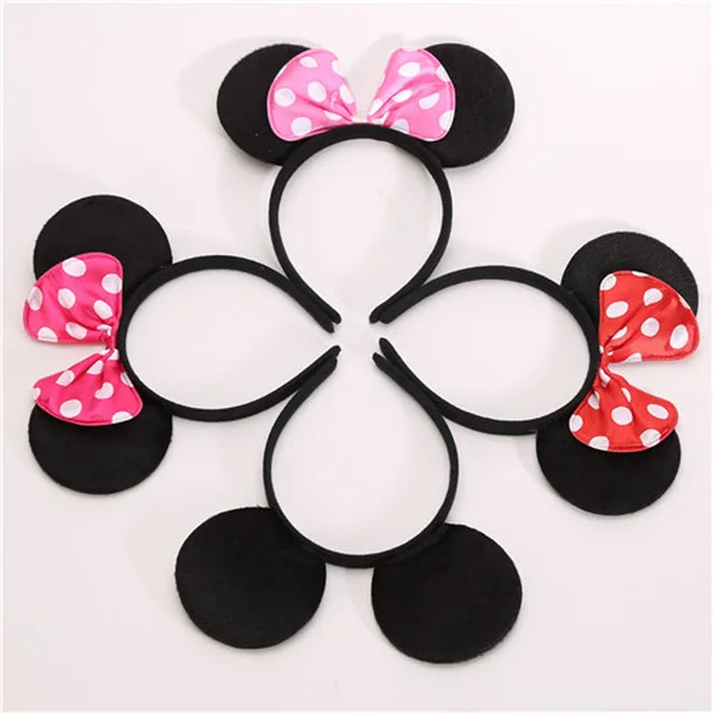 Hats Toys Games Black Glitter Red Sequin Bow Mickey Minnie Mouse