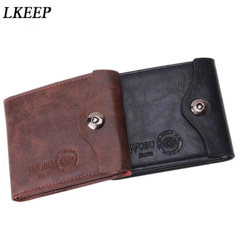 

2018 New PU Leather Wallet Multifunctional Short Design Men Wallet Hasp Coin Purse Card Holder Men's Wallet
