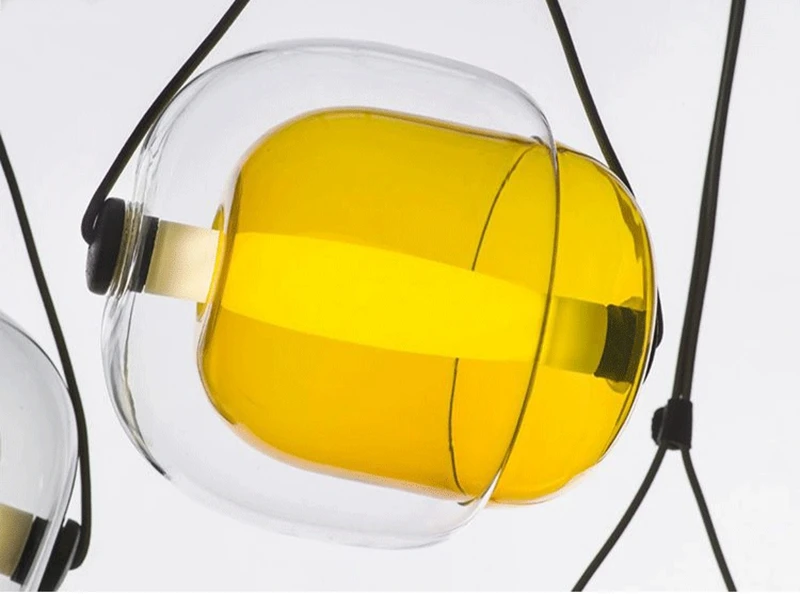 Modern Creative Glass Led Pendant Light Designer Czech Capsula Brokis Hanging Lamp For Living Room Dining Room Personalized Lamp (6)