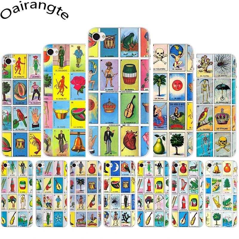 

Mexican Bingo Loteria Hard phone cover case for iphone 5 5S 5C 6 6S Plus 7 8 Plus X XR XS 11 Pro MAX