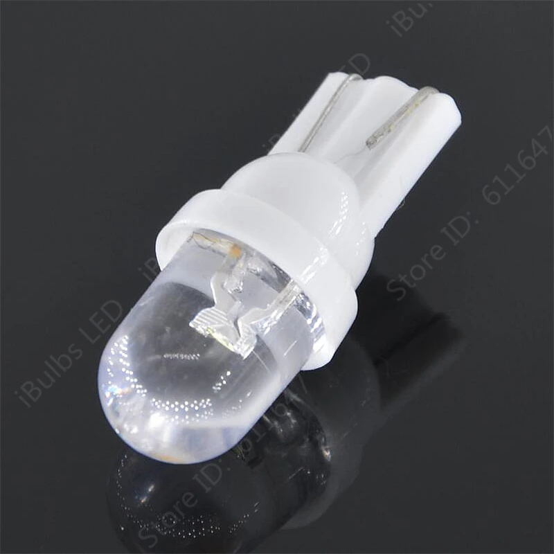 

2Pcs Best Price White T10 W5W 168 194 501 1 LED Car Auto Wedge Light Side Dashboard Number Plate Lamp Bulb DC12V