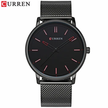 

CURREN Top Luxury brand Watches Men's Simple Fashion Quartz Wristwatch Classic Business Steel Band Male Clock erkek kol saati