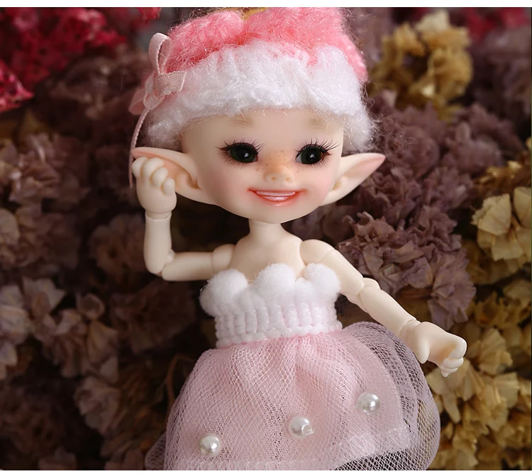 Fairyland FL Realpuki Popo BJD кукла 1/13 розовая улыбка эльфы игрушки