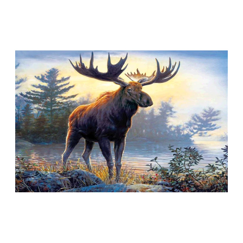 5D diy diamond Painting Cross Stitch kits 3d Diamond Embroidery beer animal picture Mosaic pattern home decor wall sticker 