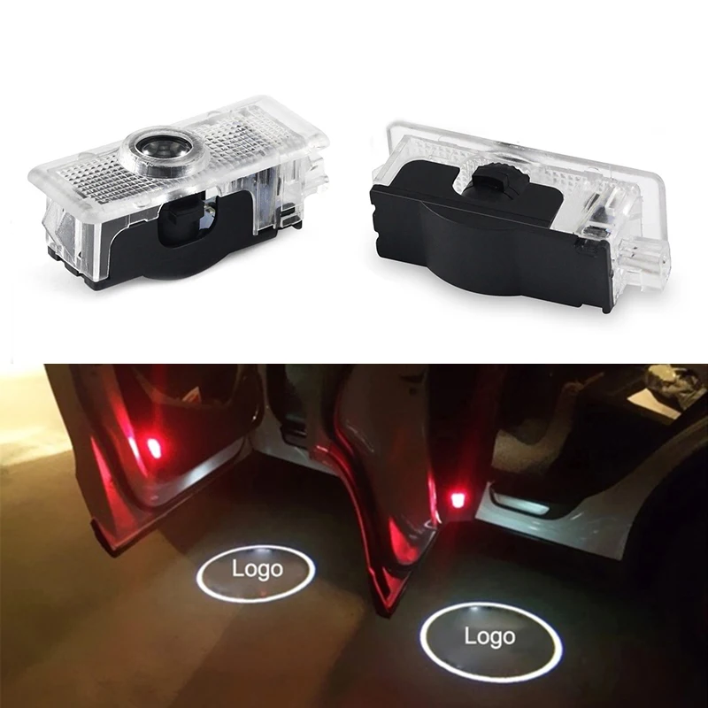 

2 Pcs Car Logo Door Welcome Light Car LED Projector Laser For Mercedes-Benz CLA welcome lamp CLA CLS A207 C207 Car Light
