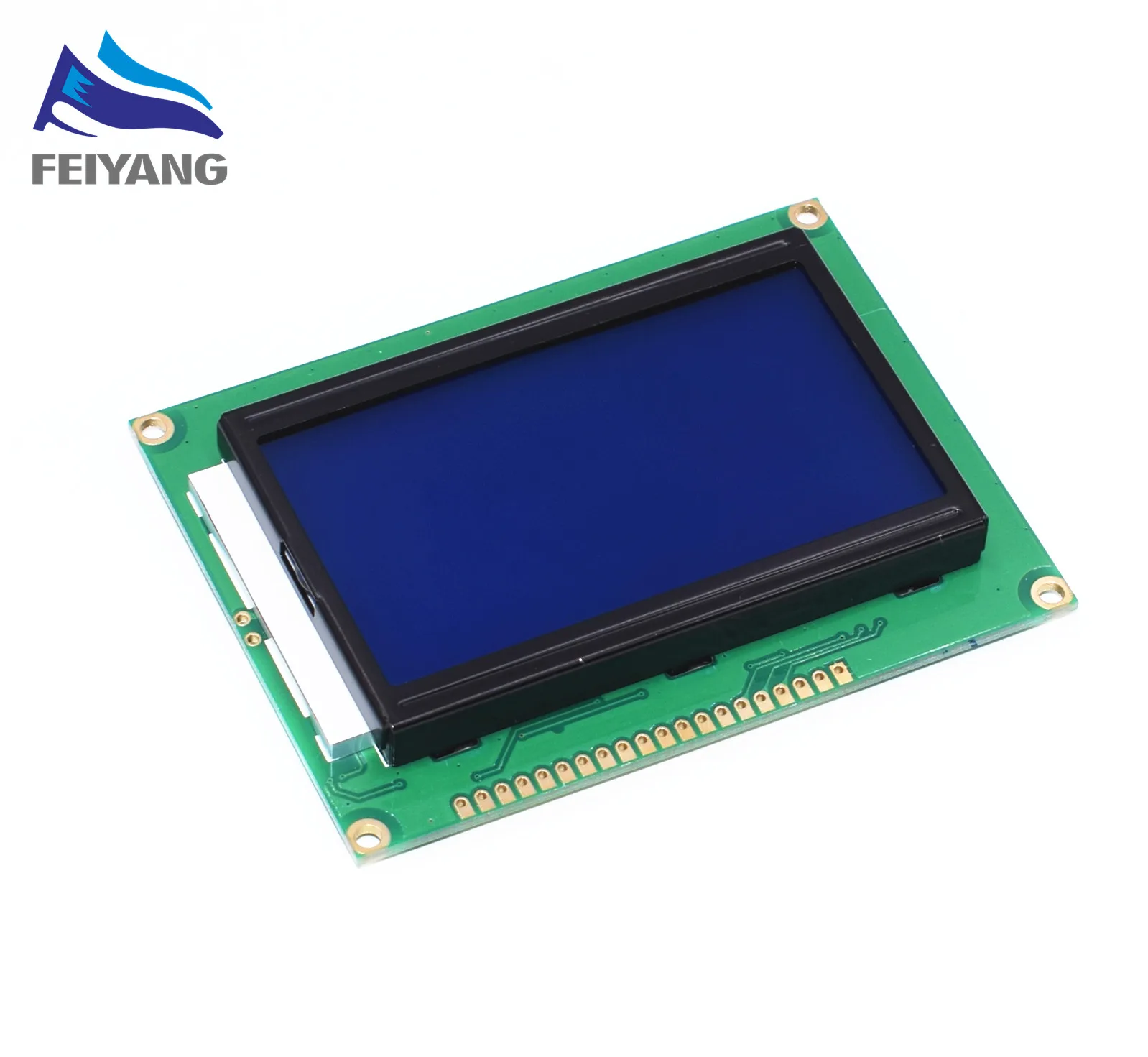 

10pcs 128*64 DOTS LCD module 5V blue screen 12864 LCD with backlight ST7920 Parallel port LCD12864