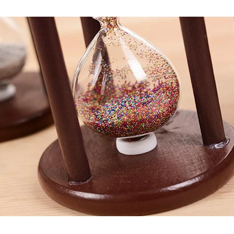 DIY Vintage Hourglass Craft Antique Style Ancient Hourglass Ampulheta Home Furnishing Gift Table Decoration Brushing Wood Timer