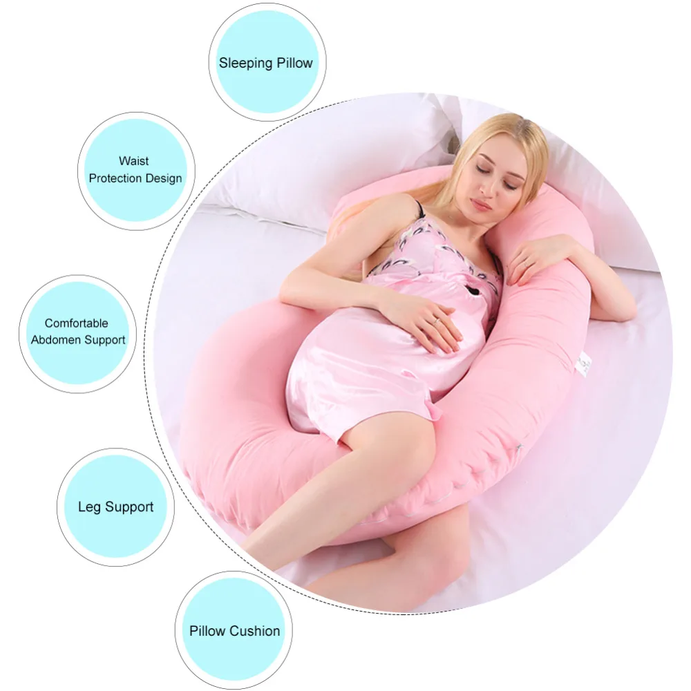 Jual Tidur Penopang Bantal untuk Wanita Hamil Tubuh 100% Kapas C Bentuk Bersalin Bantal Kehamilan Sisi Tidur Seprai
