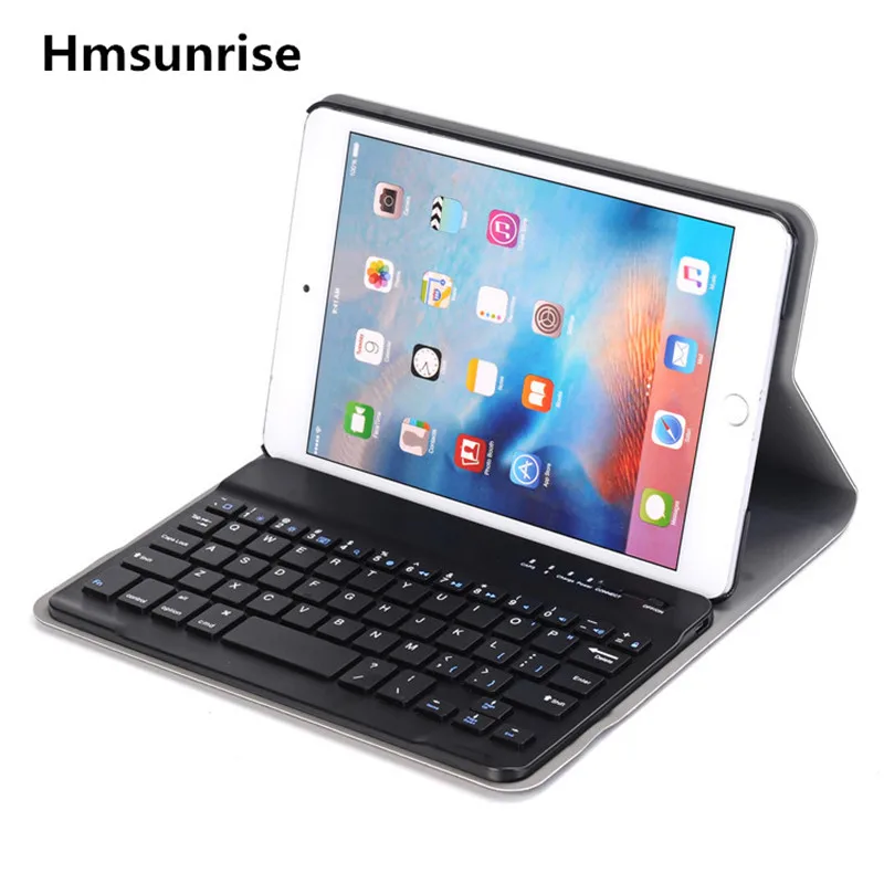 

Hmsunrise For ipad mini4 Multifunction Removable Wireless Bluetooth Keyboard Case For apple ipad mini 4 tablet A1538 A1550