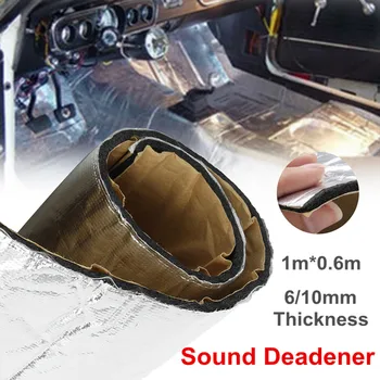 

6/10mm Car Audio Noise Control Sound Deadener Car Heat Shield Insulation Proof Mat Sound Insulation Cotton 100x60cm