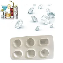 Gem Diamonds Прохладный Ice Cube Шоколад Мыло лоток формы силиконовые Fodant формы Новое поступление дропшиппинг