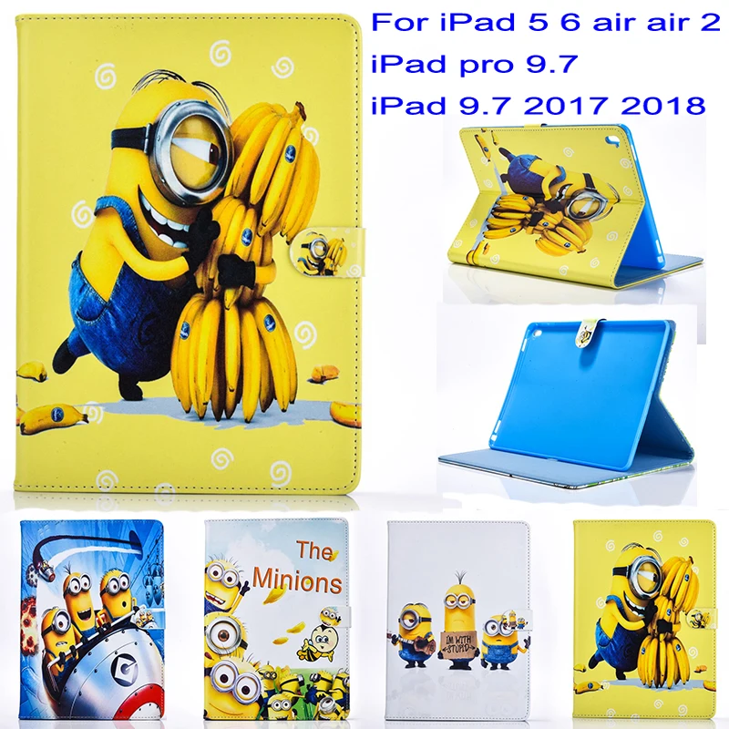 Чехол для планшета apple ipad 5 6 air air2 pro 9 7 2017 2018 чехол с мультяшной подставкой из