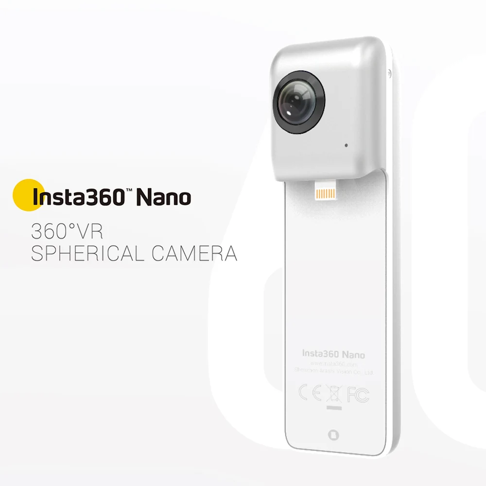 Insta360 Nano/Air Mini 3K HD 360 камера 360 панорамная видеокамера двойной 210D широкоугольный объектив рыбий глаз для смартфона