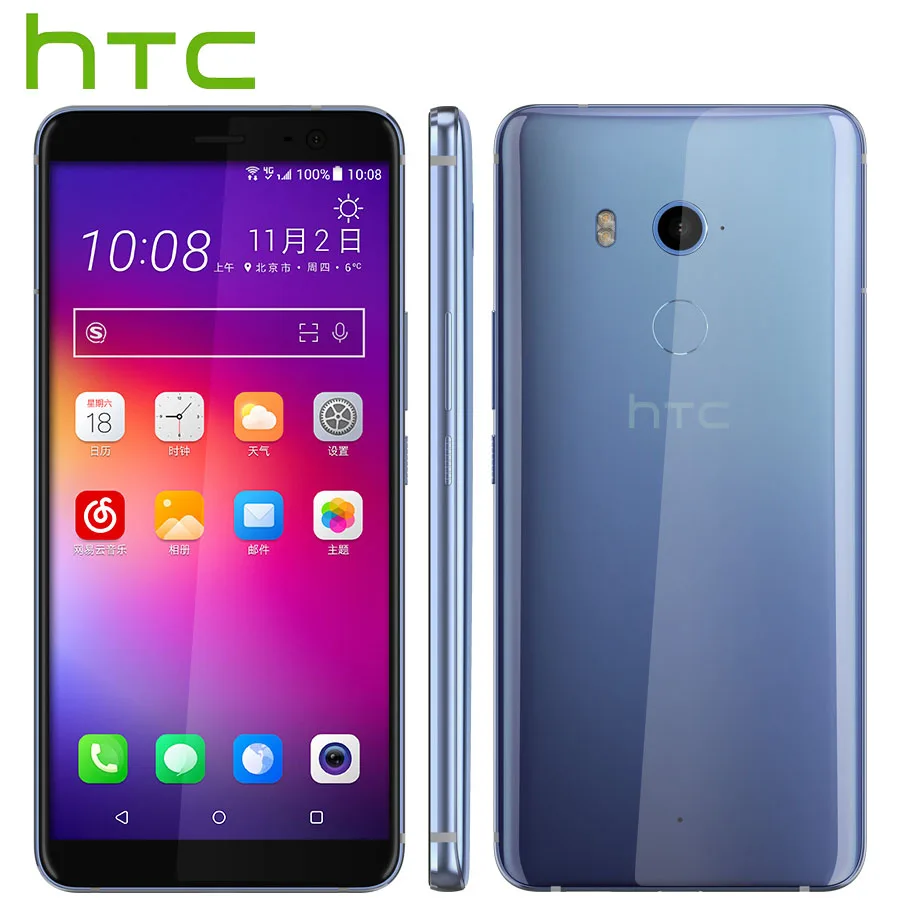 HK версия Bared htc U11 Plus U11+ 4G LTE мобильный телефон 6 ГБ ОЗУ 128 Гб ПЗУ Восьмиядерный 6," IP68 1440x2880P Android8.0 телефонный звонок