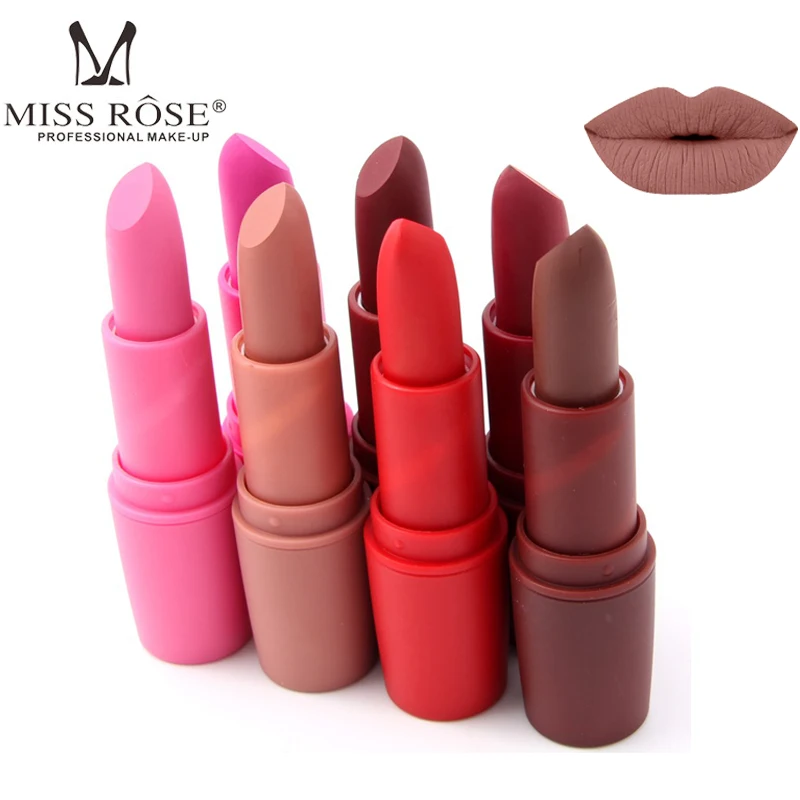 

Manooby Waterproof Matte Lipstick Long Lasting Lip Tint Moisturizer Makeup Beauty Cosmetics Lip Kit Red Batom Smooth Lip