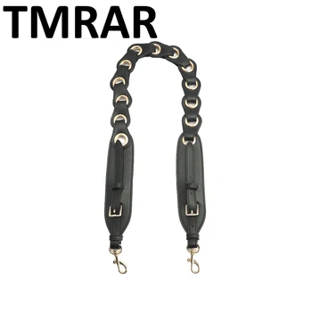 

New 2019 Fashion PU leather shoulder straps colorful panelled adjusted chic bag necessary strap you women shoulder belts qn343