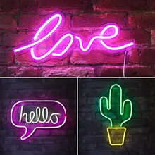 Светодиодный неоновый светильник для Витрины Магазина, настенный неоновый знак, радужная настенная вывеска для домашнего бара, декор на Рождество, Рождество, свадьбу