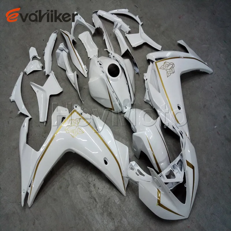 

Custom order+Injection mold white ABS motor fairing for R3 15-16 YZFR25 2015 2016 Motorcycle panels