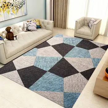 

Flower Design Area Rug Soft Crystal Velvet Washable Non-Slip Decorative Floor Mat For Living Room Bedroom Playing Room