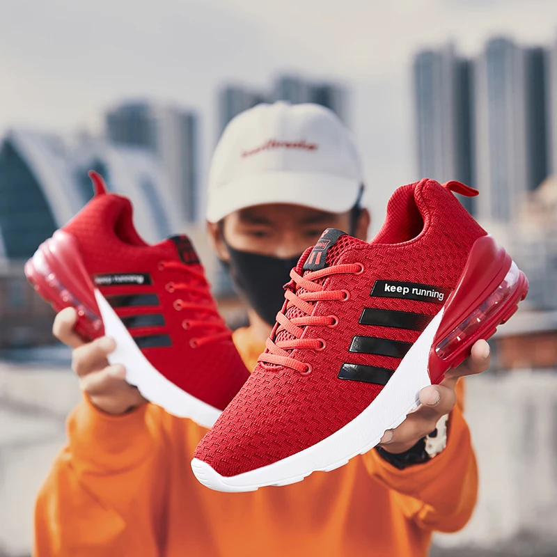 

2019 New Casual Shoes For Men Spring Autumn Lace UP Breathable Mesh Big Size Male Shoes High Quality Fashion Sneaker Men