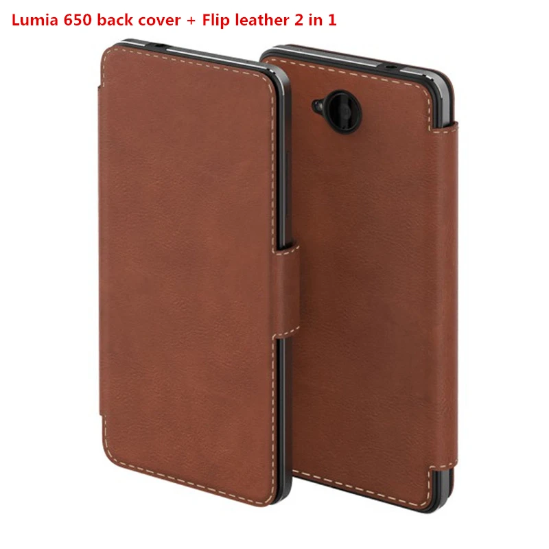 Mozo Flip caso para Microsoft lumia 650 Cartera de cuero de la PU de los casos lumia 650 Mozo de tapa para Nokia lumia 650 caso NFC fundas