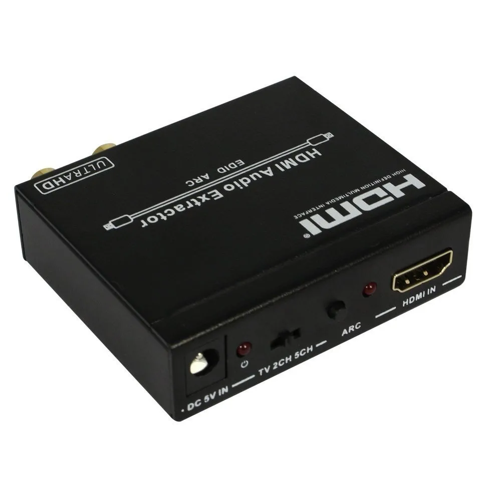 UHD 4K HDMI аудио экстрактор сплиттер HDMI ARC адаптер HDMI в SPDIF 5,1 ...
