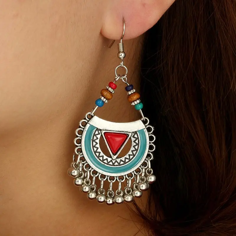 Традиционные Серьги колокольчики chandali Kundan Jhumka Jhumki Украшенные бусинами модные
