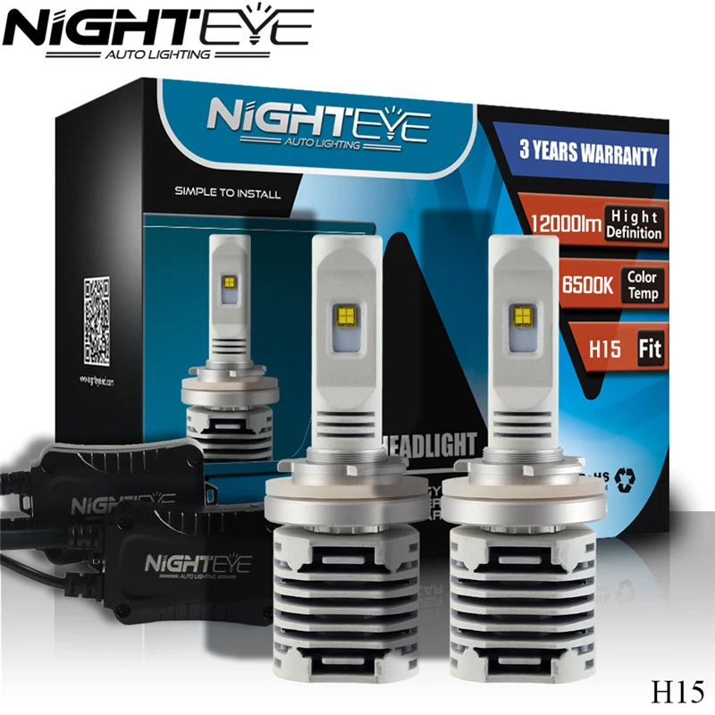 Nighteye H4 H7 H11 H13 9005 9006 чипы C/MZ 80 Вт светодиодный автомобильный головной светильник s