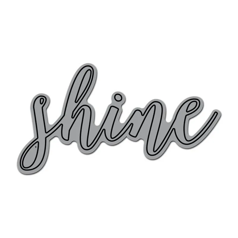 

Eastshape Shine Script Cutaway Cutting Dies for Scrapbooking New 2019 Craft Dies Cuts for Card Making Stitch Troqueles Stencil