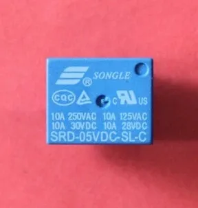 5PCS T73 24V DC Power Relay SRD-24VDC-SL-C PCB Type 5pins |