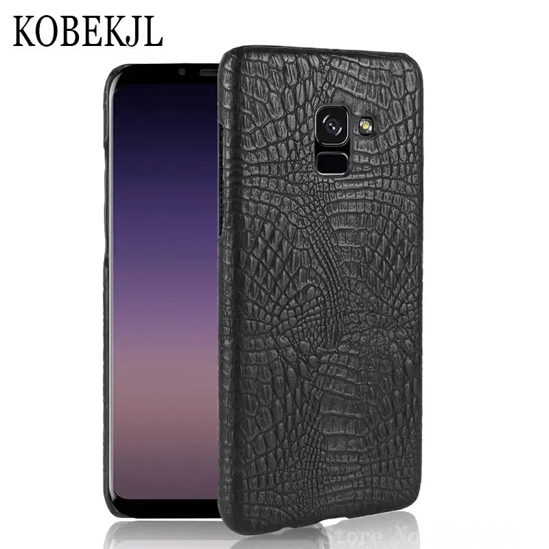 Чехол для Samsung Galaxy A8 2018 чехол жесткий пластиковый из искусственной кожи телефона A