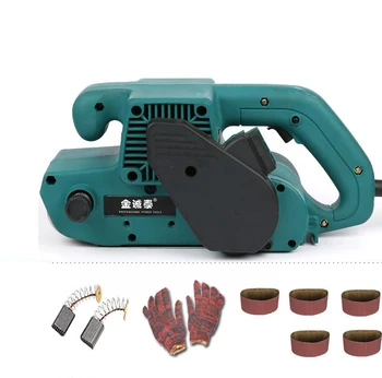 

220V Industrial-grade Belt Sander Portable Small Sander Woodworking Surface Sander 3 inch Y