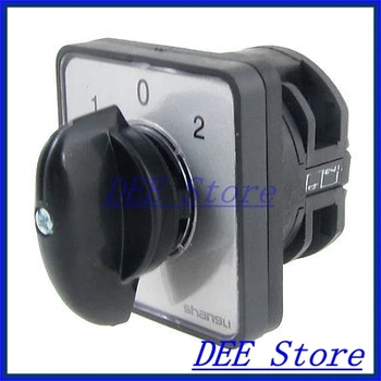 

440VAC 240VAC 1-0-2 ON/OFF/ON Position Rotary Changeover Switch