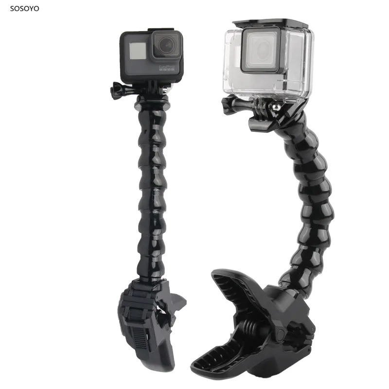 Flexible Snake Shaped Bracket Arm+ Vigorous clip Clamp Mount Holder For Gopro hero 7 6 5 4 Xiaomi Yi 4K SJCAM Camera Accessories (7)