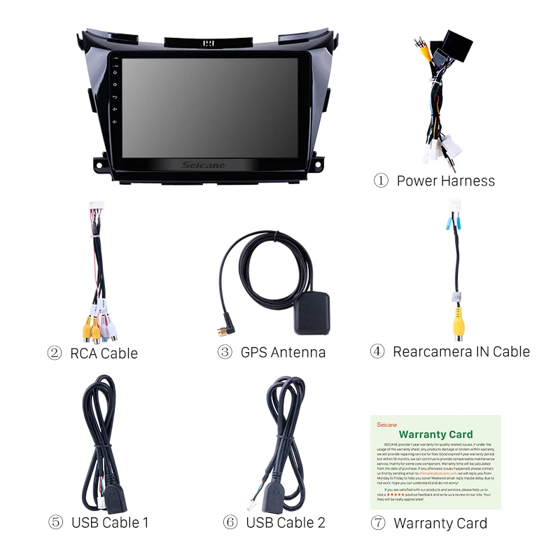 Discount Seicane 10.1" HD Touchscreen FM 2DIN Android 7.1/Android 8.1 Car Radio Multimedia Player GPS Navigation For 2015 Nissan Murano 3 Discount Seicane 10.1" HD Touchscreen FM 2DIN Android 7.1/Android 8.1 Car Radio Multimedia Player GPS Navigation For 2015 Nissan Murano 3