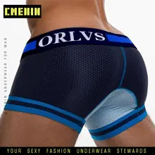 Cmenin Mesh Merk Mannen Ondergoed Mode Slip Boxer Mannen Ondergoed Elastische Taille Ademend Snel Droog Boxer Calzoncillos Hombre
