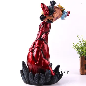 

Anime One Piece Monkey D Luffy Action Figure BWFC King of Artist Gear Fourth Red Big Hand PVC Collection Model Toy
