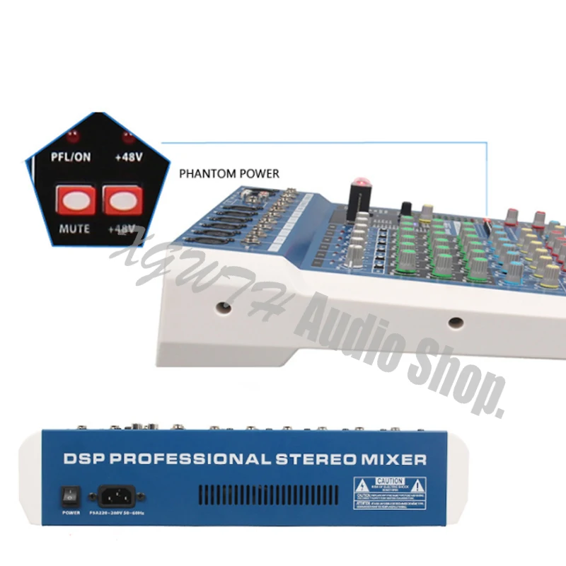 8 Channel Bluetooth Mixer 24-Bit DSP Digital