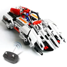 29 см 2в1 трансформируемый Автомобиль DIY сборка RC автомобиль строительные блоки большие кирпичи игрушки подарки на день рождения обучающая игрушка для детей девочка мальчик