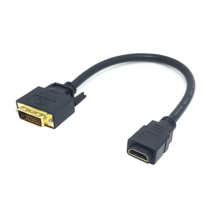 

Zihan DVI 24+1 Male ale to HDMI Female Adapter Converter Cable For PC Laptop HDTV 10cm