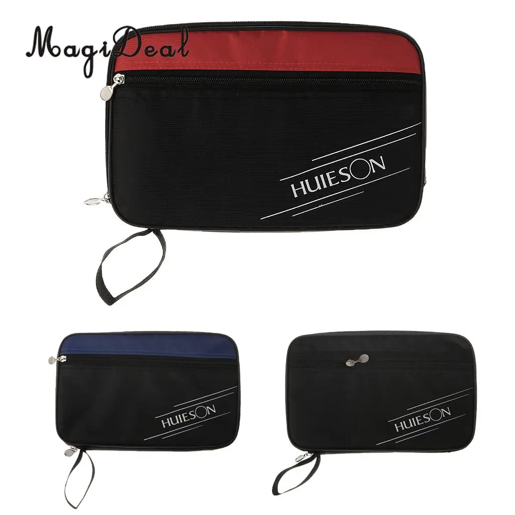 MagiDeal Portable Table Tennis Racket Case Cover Pingpong Paddle Bag with Zipper