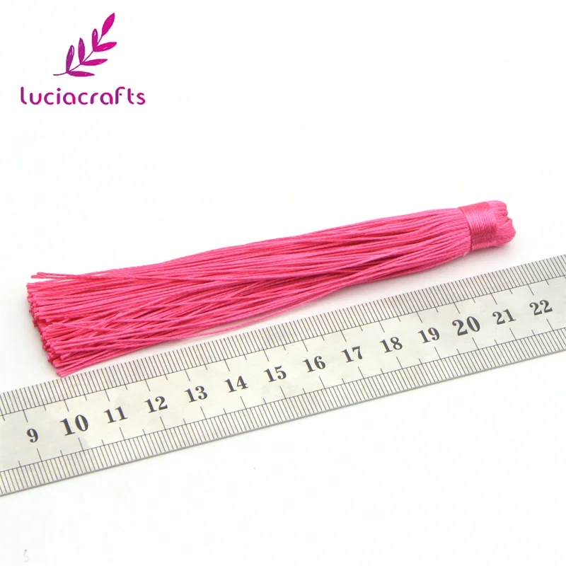 Lucia crafts 2 шт./лот около 12 см разноцветный вариант кисточкой Серьги Подвески DIY Швейные аксессуары материалы I0201