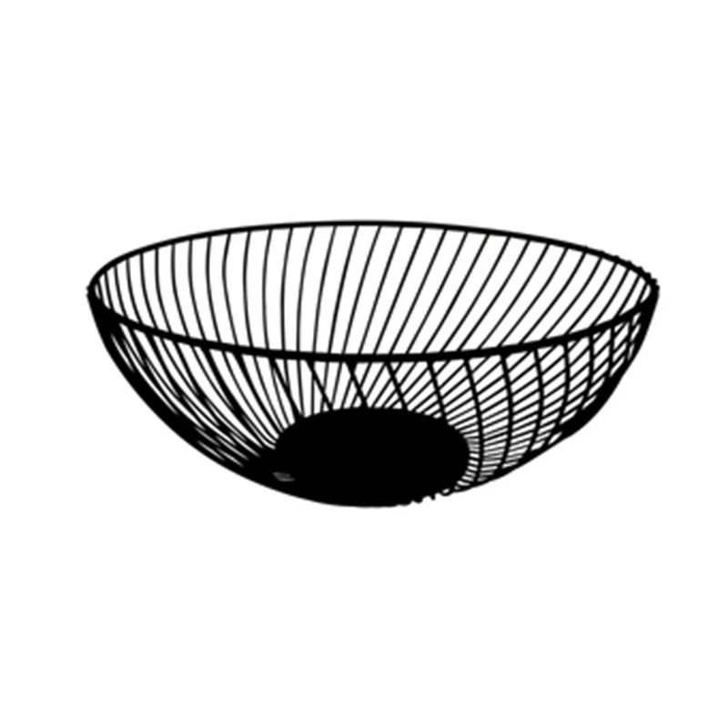 Nordic Creative Minimalist Fruit Basket Living Room Creative Fruit Drain Basket Home Iron Fruit Bowl Storage Basket