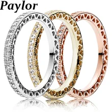 Классические кольца розового, золотого, серебряного цвета, высокое качество, Круглые, прозрачные, CZ, геометрические, StackableBrand, кольца для женщин, свадебные украшения, подарок