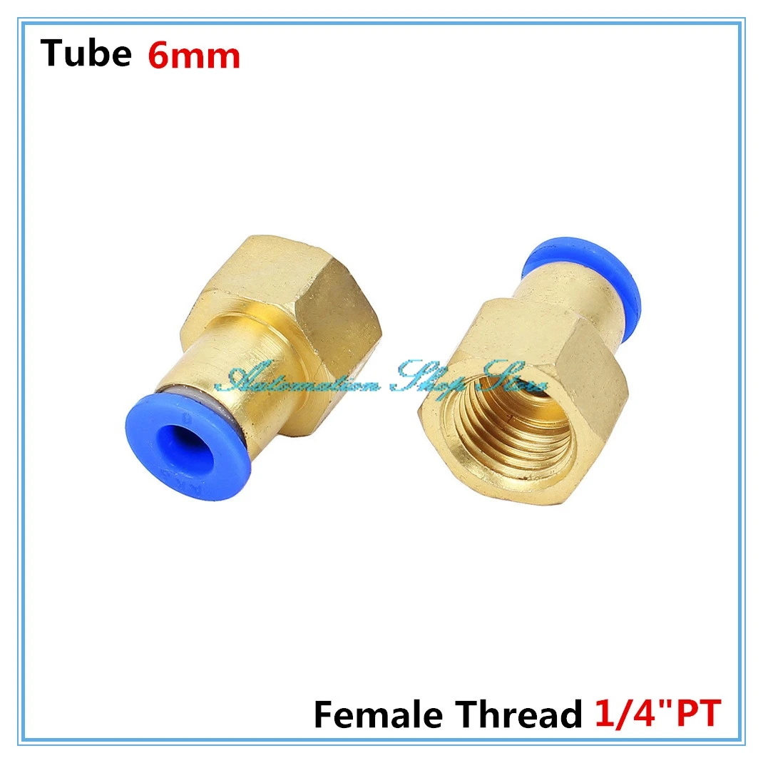 Fevas 5pcs 1/4 BSP Female-6mm Barb Hose Brass Adapter Coupler 6mm-1/4 BSP Fevas 5pcs 1/4 BSP Female-6mm Barb Hose Brass Adapter Coupler 6mm-1/4 BSP